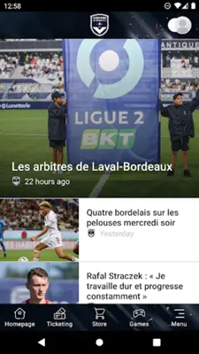 Girondins Officiel android App screenshot 1